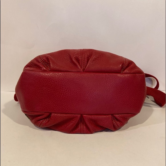 The Sak Deena Red Flap Pebbled Leather Crossbody Bag - Picture 6 of 16